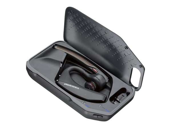 Poly Voyager 5200-M Office - Voyager 5200 series - headset - inuti örat - Bluetooth - trådlös - svart - Certifierad för Skype for Buisness, Certifier