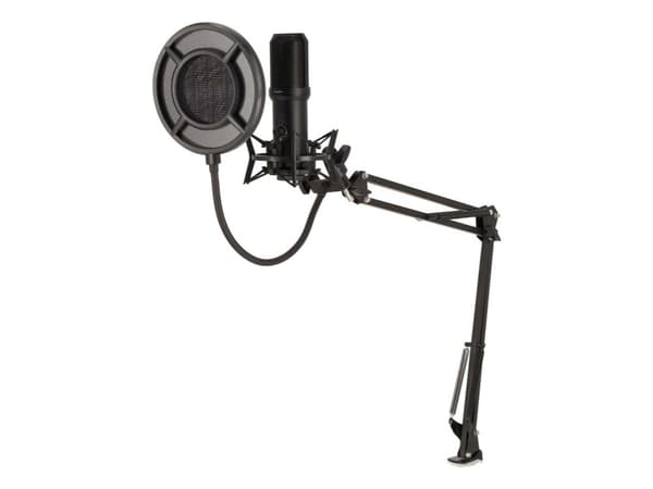 Nedis GSMIC410BK, PC-mikrofon, -45 dB, 20 - 20000 Hz, 2200 O, 24 bit, 96 kHz