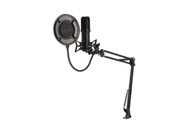 Nedis GSMIC410BK, PC-mikrofon, -45 dB, 20 - 20000 Hz, 2200 O, 24 bit, 96 kHz