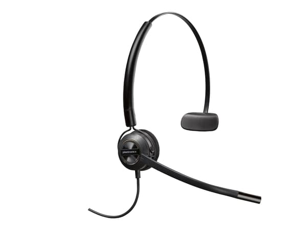 Poly EncorePro 540 - EncorePro 500 series - headset - på örat - konvertibel - kabelansluten - Quick Disconnect - svart - Certifierad för Skype for Bu