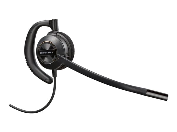 Poly EncorePro 540 - EncorePro 500 series - headset - på örat - konvertibel - kabelansluten - Quick Disconnect - svart - Certifierad för Skype for Bu