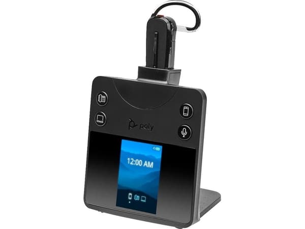 Poly Savi 8445 OFFICE - Savi 8400 series - headset - konvertibel - DECT / Bluetooth - trådlös - svart