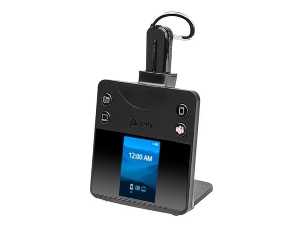 Poly Savi 8445 OFFICE - Savi 8400 series - headset - konvertibel - DECT / Bluetooth - trådlös - svart