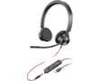 Miniatyrbild 4 av 5: Poly Blackwire 3325 - Blackwire 3300 series - headset - på örat - kabelansluten - 3,5 mm kontakt, USB-C - svart - UC-certifierad