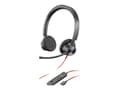 Miniatyrbild 2 av 5: Poly Blackwire 3325 - Blackwire 3300 series - headset - på örat - kabelansluten - 3,5 mm kontakt, USB-C - svart - UC-certifierad