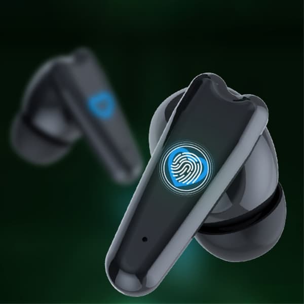 Bluetooth 5.3 In-Ear Hörlurar + Hjärta Laddningsfodral - Svart