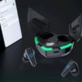 Miniatyrbild 8 av 8: Bluetooth 5.3 In-Ear Hörlurar + Hjärta Laddningsfodral - Svart