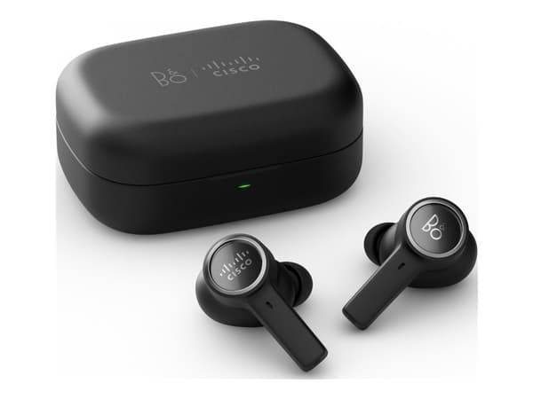 Bang &amp; Olufsen Cisco 950 - Langattomat kuulokkeet mikrofonilla - in-ear - Bluetooth - aktiivinen melunvaimennus - musta antrasiittipunainen
