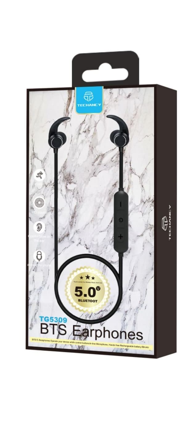 Bluetooth Hörlurar In-Ear 5.0 - Skydd mot svett och Regn