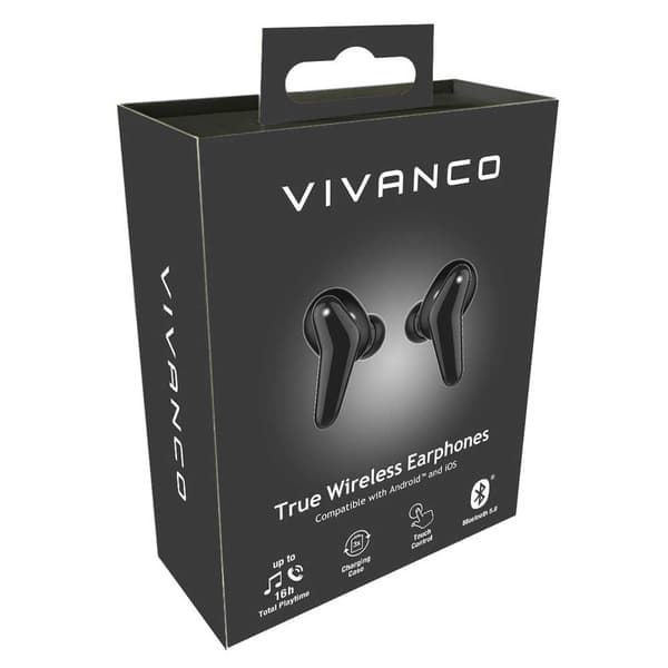 Vivanco Trådlösa Hörlurar Fresh Pair Svart