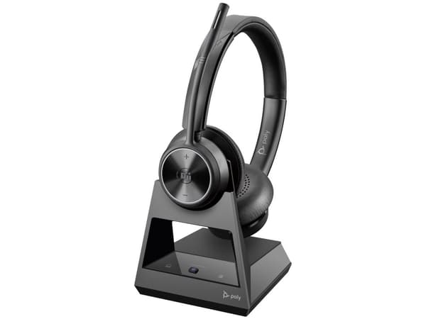 Poly Savi 7320 Office - Savi 7300 series - headset - på örat - DECT - trådlös - svart