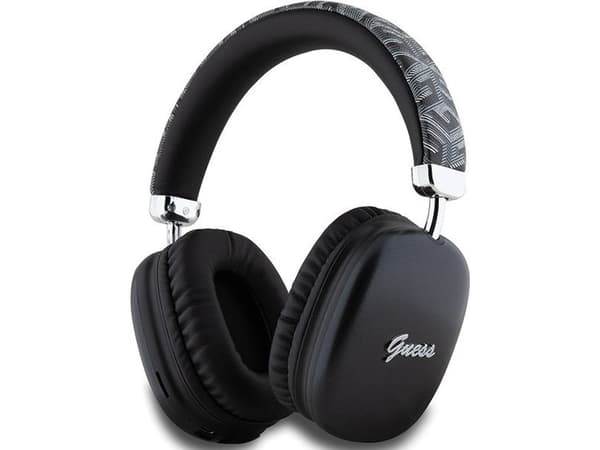 Guess Bluetooth-hodetelefoner GUBHK1GCTCSK GCUBE METALLIC SCRIPT LOGO svart
