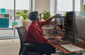Miniatyrbild 5 av 5: Poly Blackwire 3320-M - Blackwire 3300 series - headset - på örat - kabelansluten - USB-C - svart - Certifierad för Microsoft-teams