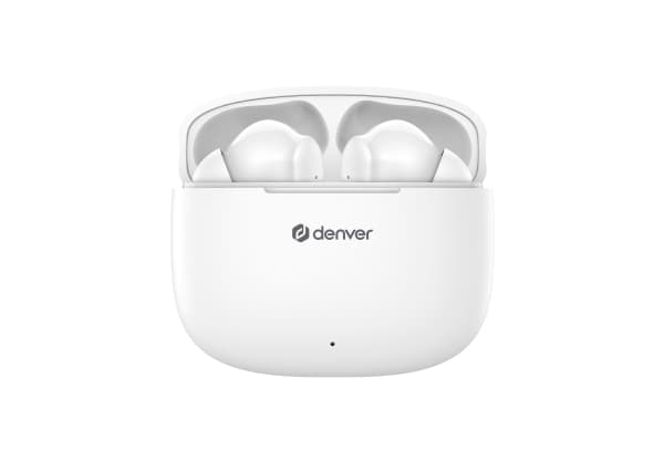 DENVER TWE-48W - True wireless-hörlurar med mikrofon - inuti örat - Bluetooth - vit