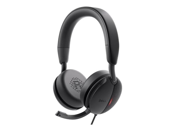 Dell Pro Wired ANC Headset WH5024 - Headset - på örat - kabelansluten - aktiv brusradering - USB-C - Certifierad för Microsoft-teams, Zoomcertifierad
