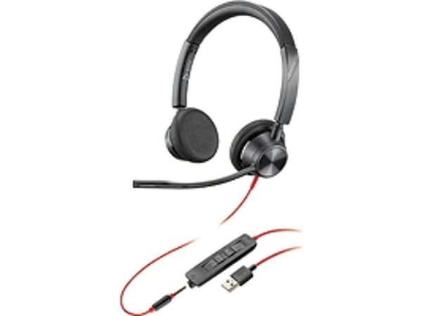 POLY Blackwire 3320, Kabel, Kontor/callcenter, 20 - 20000 hz, 130 g, Headset, Svart