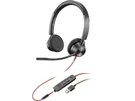 POLY Blackwire 3320, Kabel, Kontor/callcenter, 20 - 20000 hz, 130 g, Headset, Svart