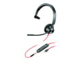 Miniatyrbild 2 av 5: Poly Blackwire 3315 - Blackwire 3300 series - headset - på örat - kabelansluten - 3,5 mm kontakt, USB-C - svart - UC-certifierad, Certifierad för Mic