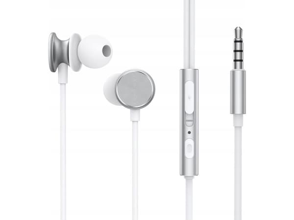 Joyroom Wired Series in-ear kuulokkeet JR-EW03 - hopea