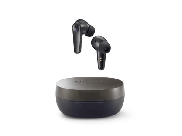 Motorola Moto Buds 600 ANC, True Wireless Stereo (TWS), Samtaler/Musikk/Sport/Hverdag, Headset, Svart