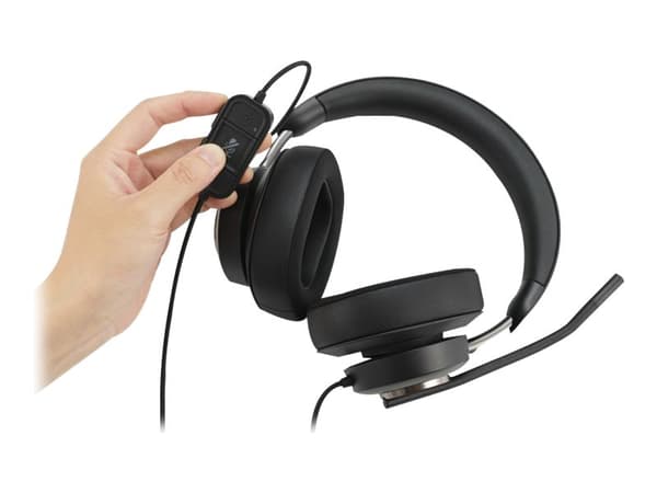 Kensington H2000 - Hodesett - full størrelse - kablet - USB-C - lydisolerende