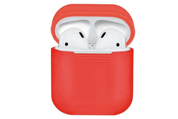 Skyddsfodral i silikon till Apple Airpods, Röd