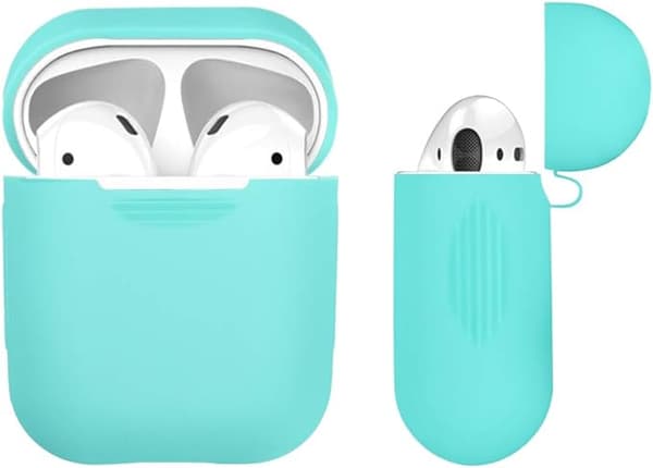 Silikoninen suojakotelo Apple Airpodsille, sininen