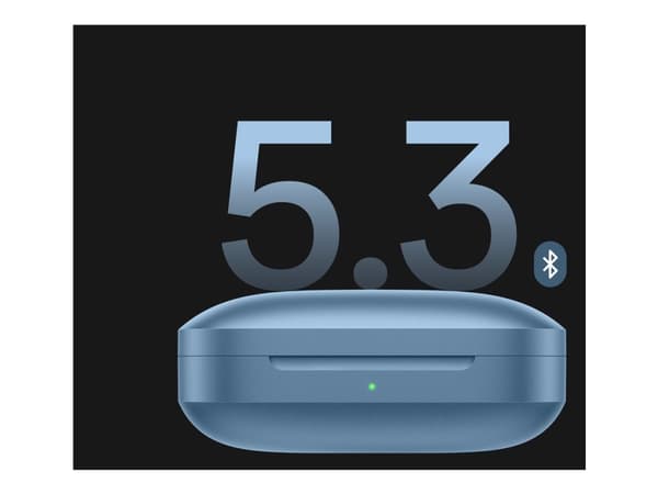 OnePlus Buds 3 - True wireless-hörlurar med mikrofon - inuti örat - Bluetooth - aktiv brusradering - splendid blue