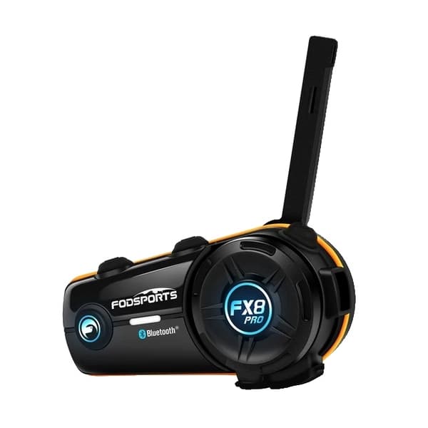 Motorcykelhjelm Headsets, 8 Ryttere Intercom, Dobbelt Bluetooth Forbindelse, 1 enhed