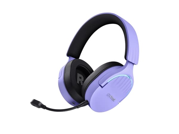Trust GXT 491P FAYZO - Headset - 7.1-kanals - fullstorlek - Bluetooth/radiofrekvens 2,4 GHz - kabelansluten, trådlös - 3,5 mm kontakt, USB-A via Blue