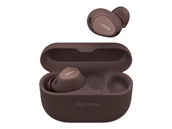 Jabra Elite 10 - True wireless-hodetelefoner med mikrofon - i øret - Bluetooth - aktiv støydemping - kakao
