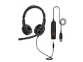 Miniatyrbilde 3 av 5: Axtel VOICE UC28-35 stereo USB-A, Koblet med ledninger (ikke trådløs), Kontor/kundesenter, Hodesett, Sort