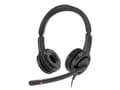Miniatyrbilde 1 av 5: Axtel VOICE UC28-35 stereo USB-A, Koblet med ledninger (ikke trådløs), Kontor/kundesenter, Hodesett, Sort