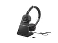 Miniatyrbilde 2 av 2: Hodetelefoner JABRA Evolve 75+ UC Stereo, Bluetooth 4.2, 18 timers driftstid, svart / JABRA-404 / 7599-838-199