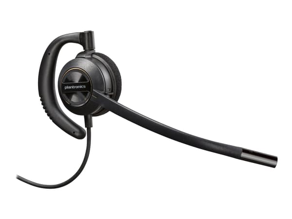 Poly EncorePro 530 - EncorePro 500 series - headset - inuti örat - kabelansluten - Quick Disconnect - svart - UC-certifierad, Certifierad för Skype f