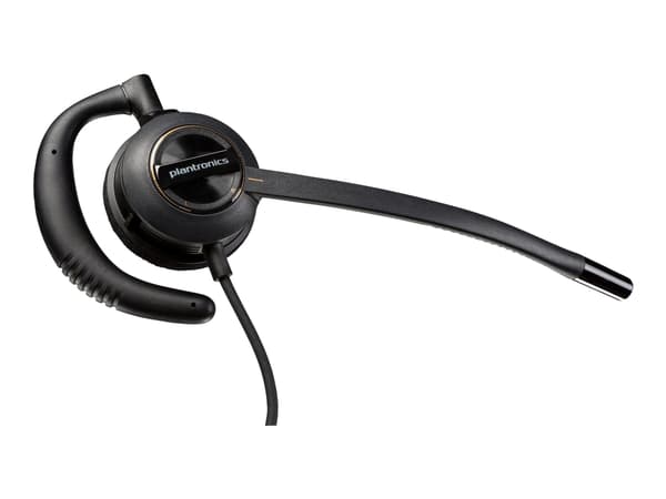 Poly EncorePro 530 - EncorePro 500 series - headset - inuti örat - kabelansluten - Quick Disconnect - svart - UC-certifierad, Certifierad för Skype f