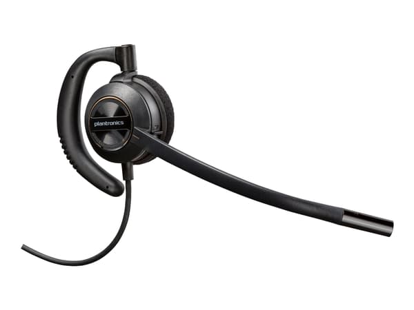 Poly EncorePro 530 - EncorePro 500 series - headset - inuti örat - kabelansluten - Quick Disconnect - svart - UC-certifierad, Certifierad för Skype f