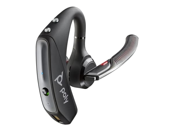 Poly Voyager 5200 Office - Voyager 5200 series - headset - inuti örat - Bluetooth - trådlös - svart - Certifierad för Skype for Buisness, Certifierad