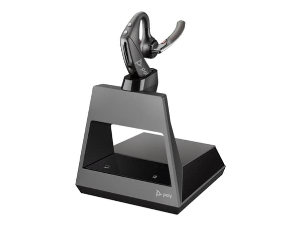 Poly Voyager 5200 Office - Voyager 5200 series - headset - inuti örat - Bluetooth - trådlös - svart - Certifierad för Skype for Buisness, Certifierad