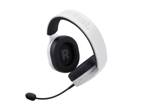 Trust GXT 490W FAYZO - Headset - 7.1-kanals - fullstorlek - kabelansluten - USB-A - vit