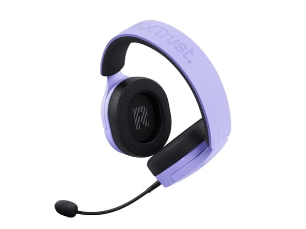 Trust GXT 490P FAYZO - Headset - 7.1-kanals - fullstorlek - kabelansluten - USB-A - lila