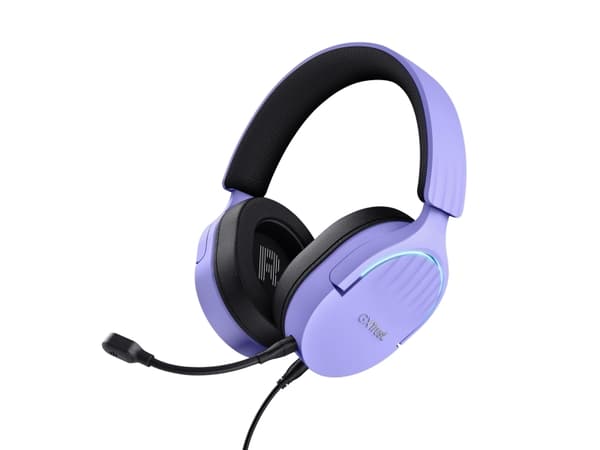 Trust GXT 490P FAYZO - Headset - 7.1-kanals - fullstorlek - kabelansluten - USB-A - lila