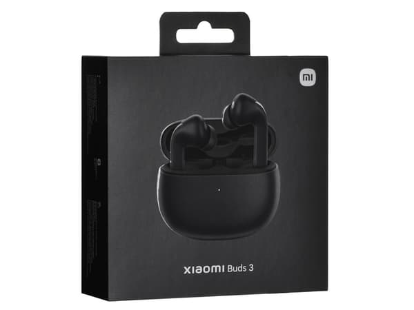Xiaomi Buds 3 - Langattomat korvakuulokkeet mikrofonilla - in-ear - Bluetooth - aktiivinen melunvaimennus - hiilimusta