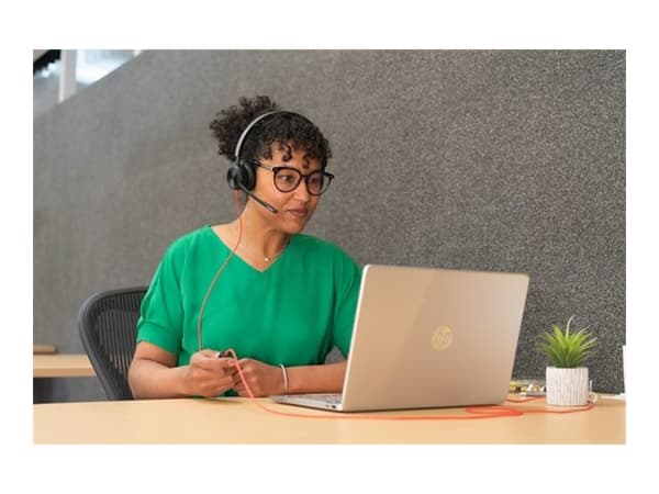 Poly Blackwire 8225 - Blackwire 8200 series - headset - på örat - kabelansluten - aktiv brusradering - USB-C - svart - Certifierad för Microsoft-team