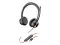 Miniatyrbild 2 av 5: Poly Blackwire 8225 - Headset - på örat - kabelansluten - aktiv brusradering - USB-A - svart - Zoomcertifierad