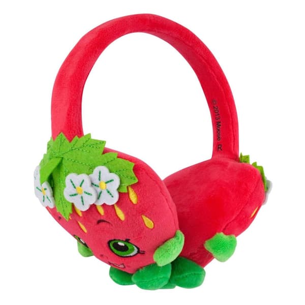 Shopkins Strawberry Kiss Plush Over Ear Headphones Red One Size