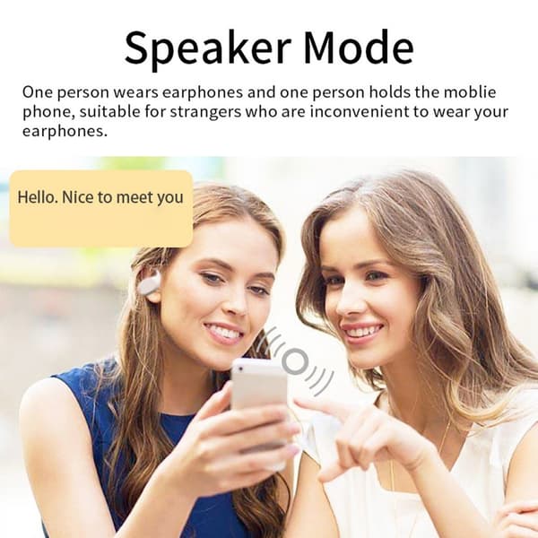 Smart Bluetooth Translator Oversætter Business Travel Learning