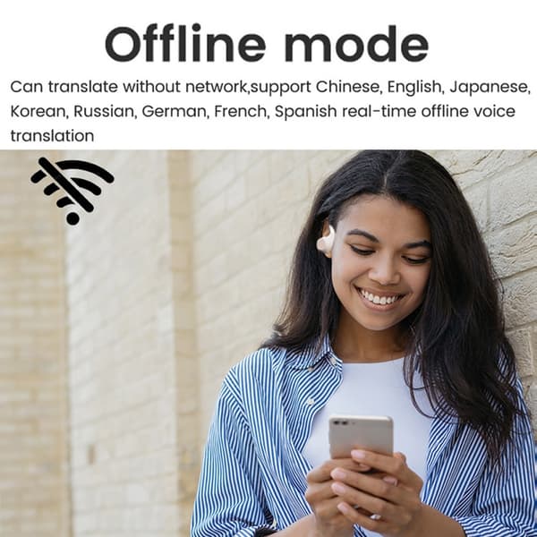 Smart Bluetooth Translator Oversætter Business Travel Learning