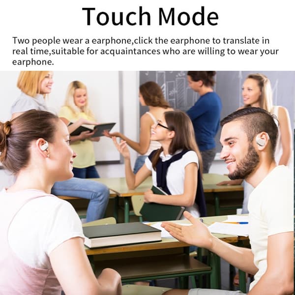 Smart Bluetooth Translator Oversætter Business Travel Learning