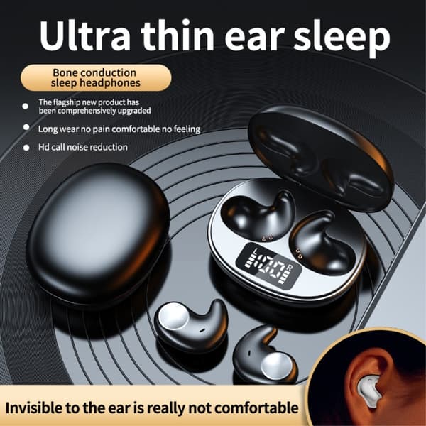 In ear att sova med Sömn Hörlurar Bluetooth Headphones - Svart